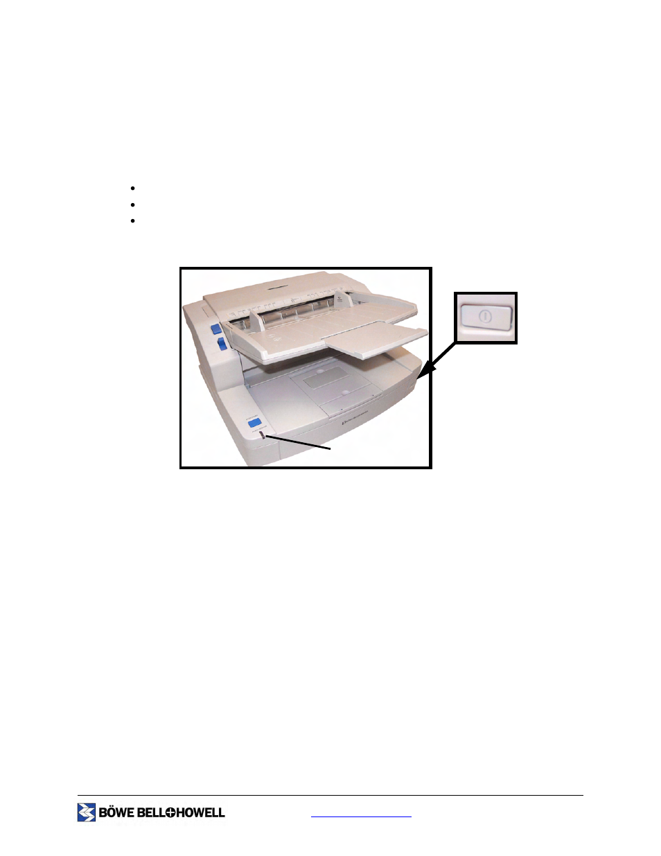 Operating the scanner, Turning on the scanner | Bowe, Bell + Howell S006830 User Manual | Page 49 / 142