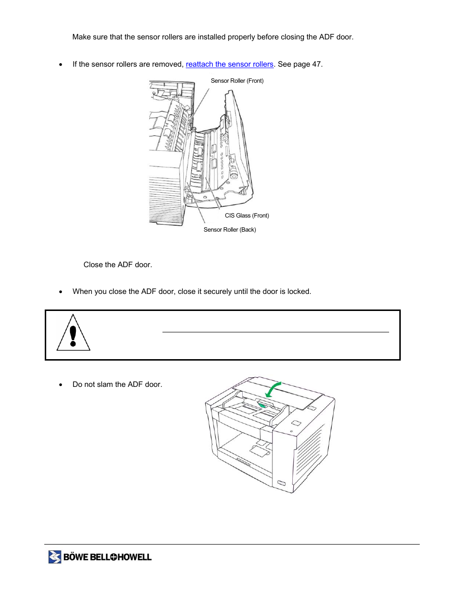 Caution | Bowe, Bell + Howell 1400 User Manual | Page 30 / 108