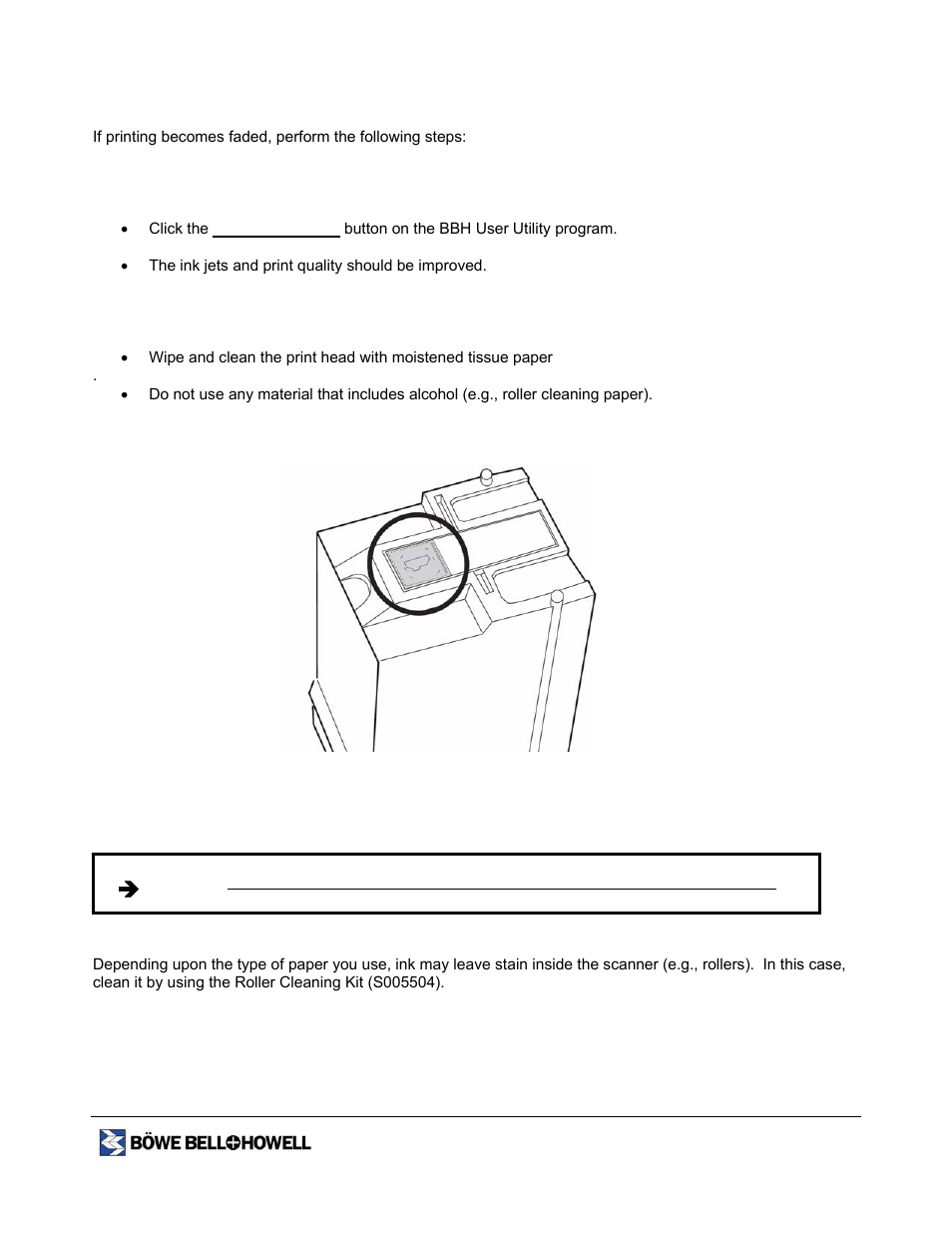 Cleaning the ink cartridge | Bowe, Bell + Howell 1400 User Manual | Page 96 / 108