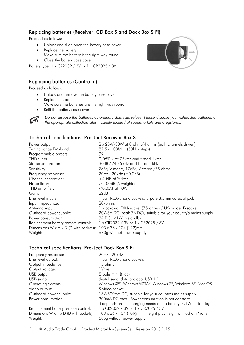Pro-Ject Audio Systems Set Micro-Hifi-System User Manual | Page 18 / 19