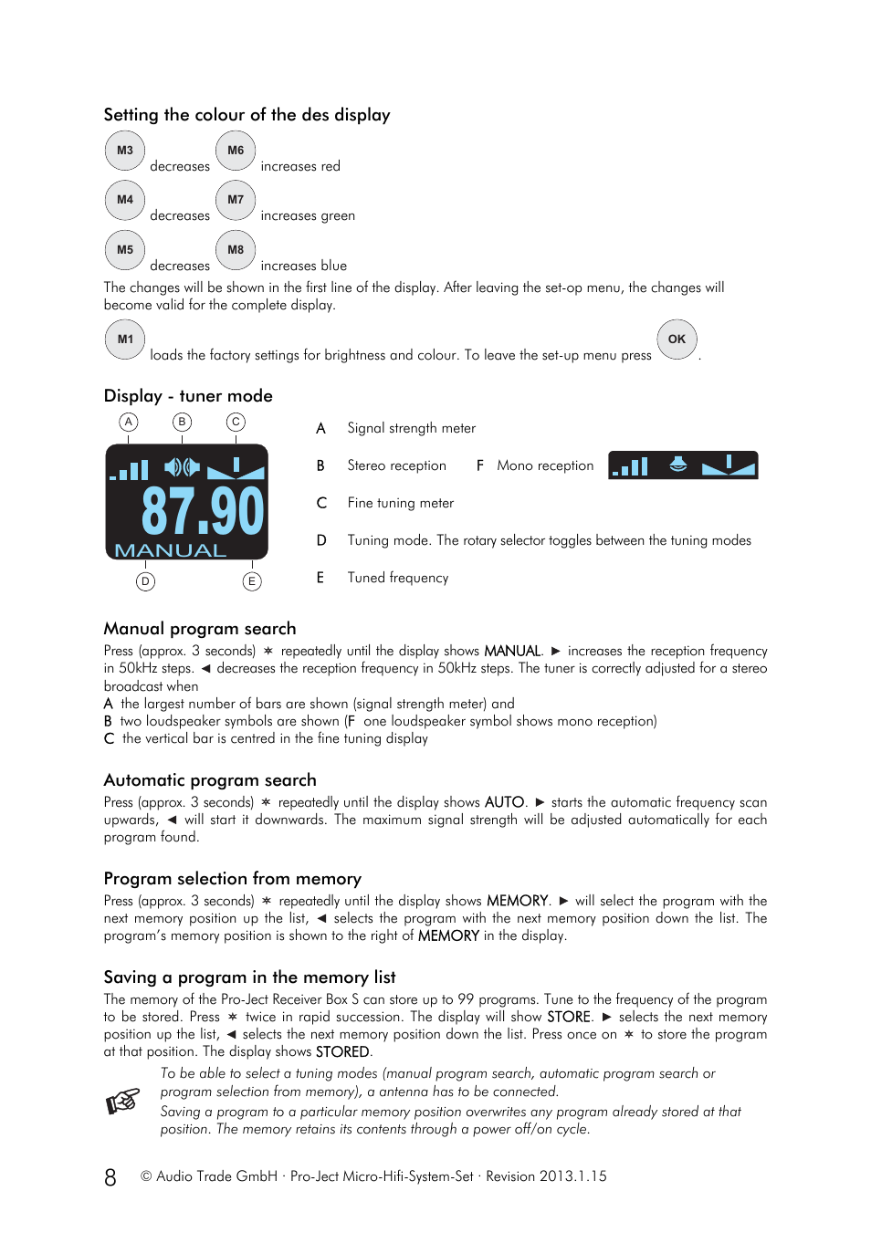 Pro-Ject Audio Systems Set Micro-Hifi-System User Manual | Page 8 / 19