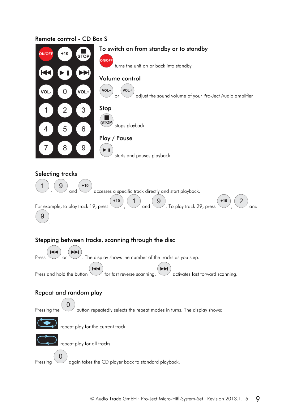 Pro-Ject Audio Systems Set Micro-Hifi-System User Manual | Page 9 / 19