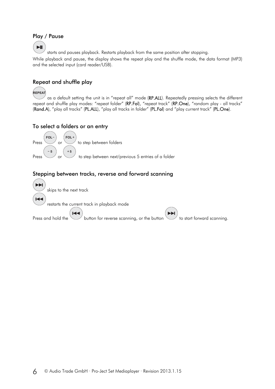 Pro-Ject Audio Systems Set Mediaplayer User Manual | Page 6 / 8