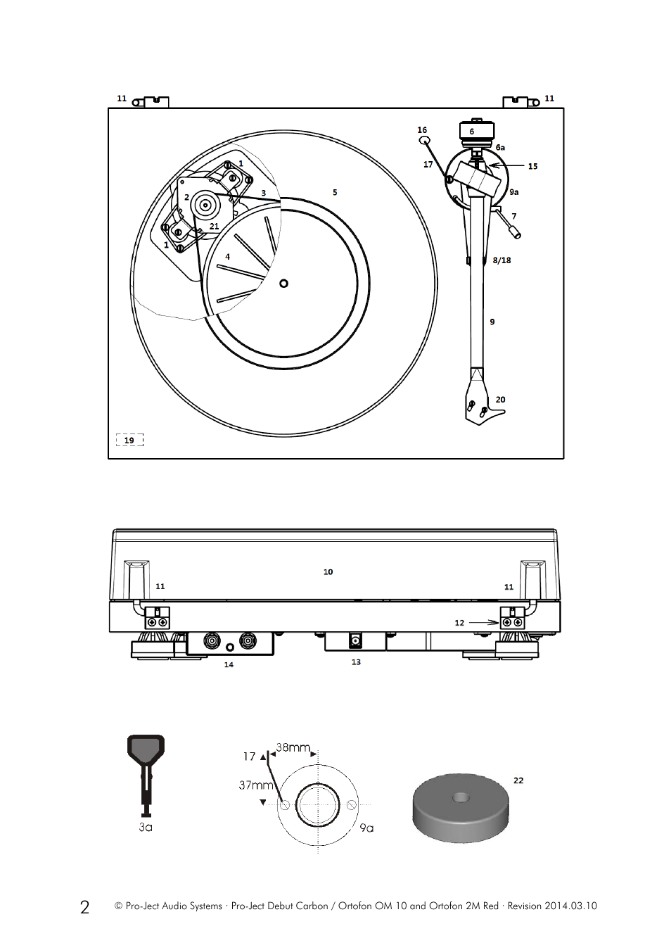 Pro-Ject Audio Systems Pro-Ject Debut Carbon (DC) User Manual | Page 2 / 9