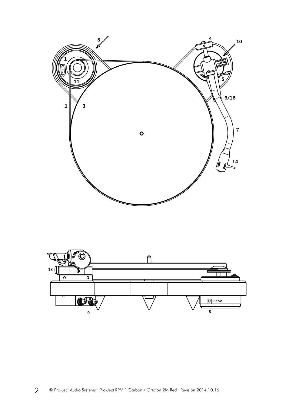 Pro-Ject Audio Systems Pro-Ject RPM 1 Carbon User Manual | Page 2 / 9