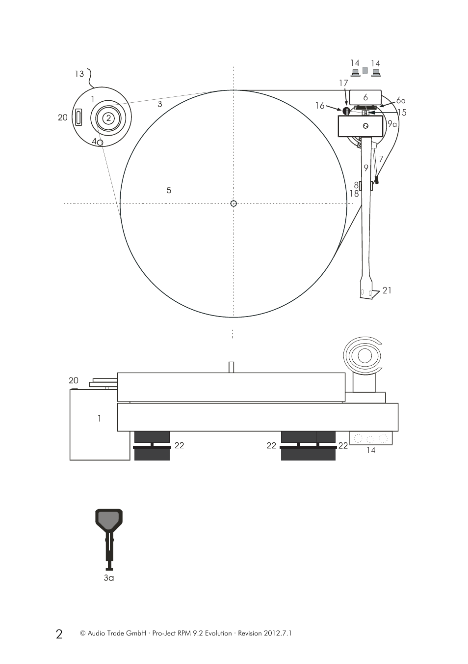 Pro-Ject Audio Systems Pro-Ject RPM 9.2 Evolution User Manual | Page 2 / 8