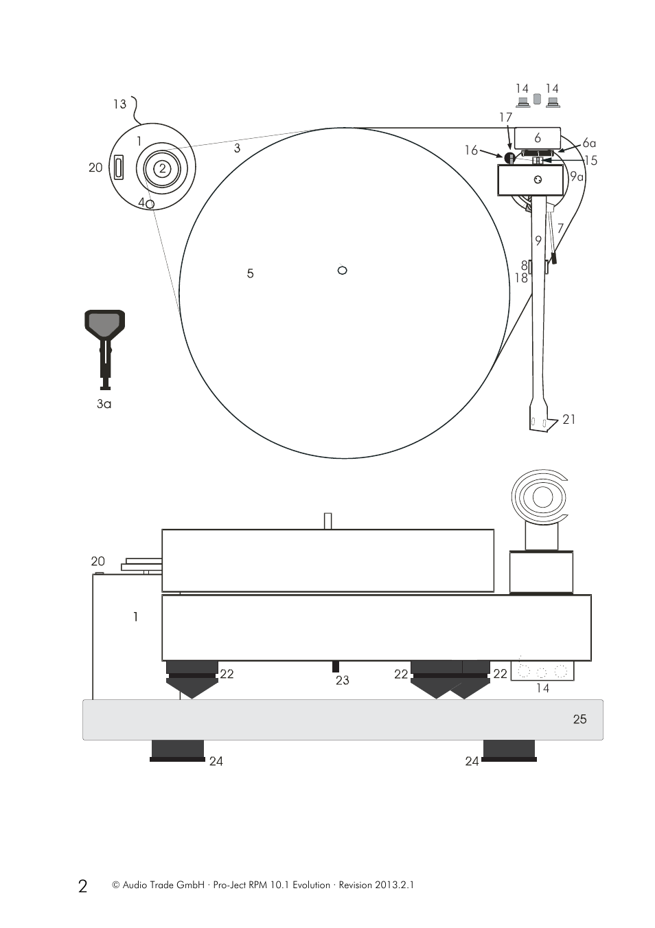 Pro-Ject Audio Systems Pro-Ject RPM 10.1 Evolution User Manual | Page 2 / 8