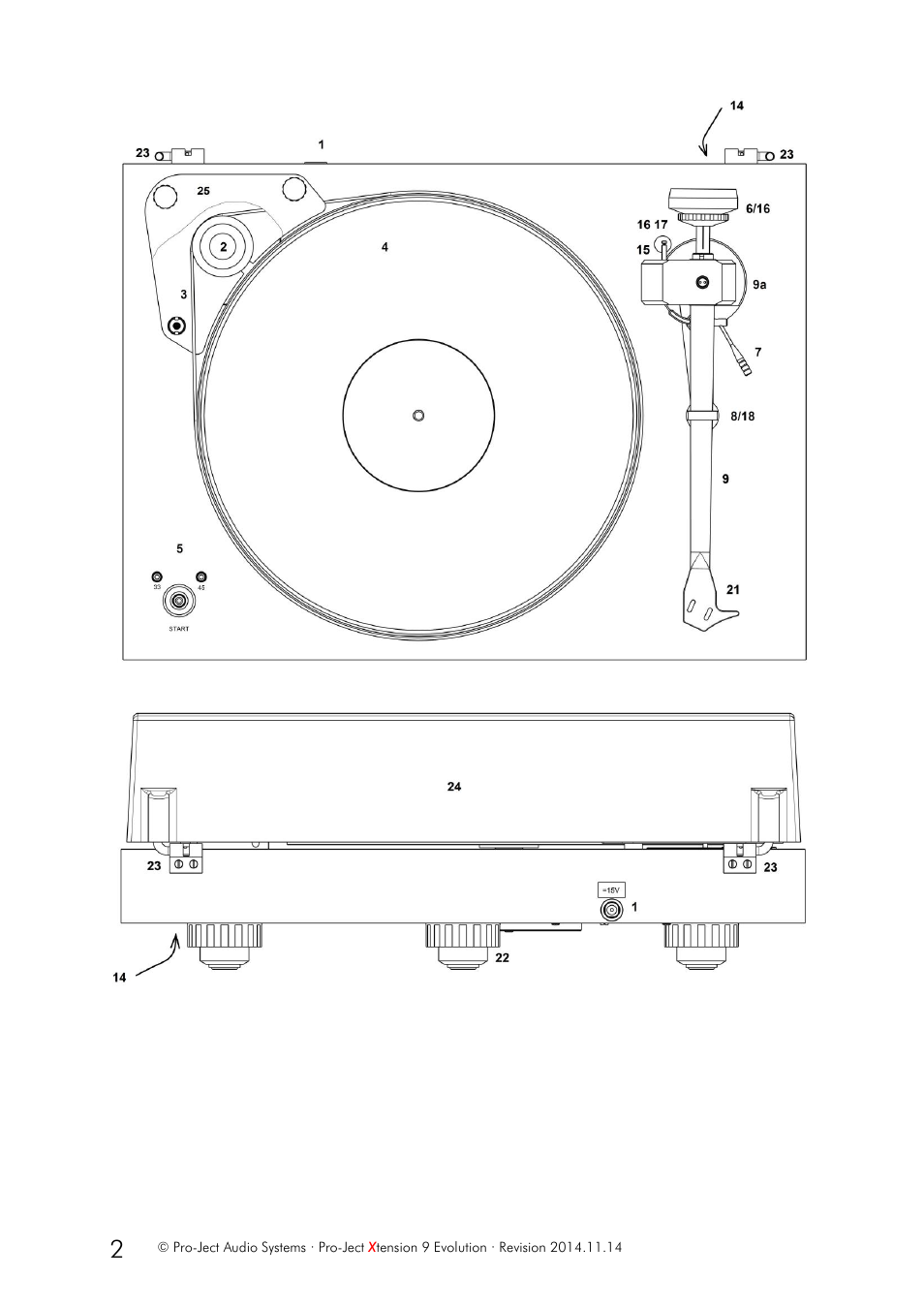 Pro-Ject Audio Systems Pro-Ject Xtension 9 Evolution User Manual | Page 2 / 9