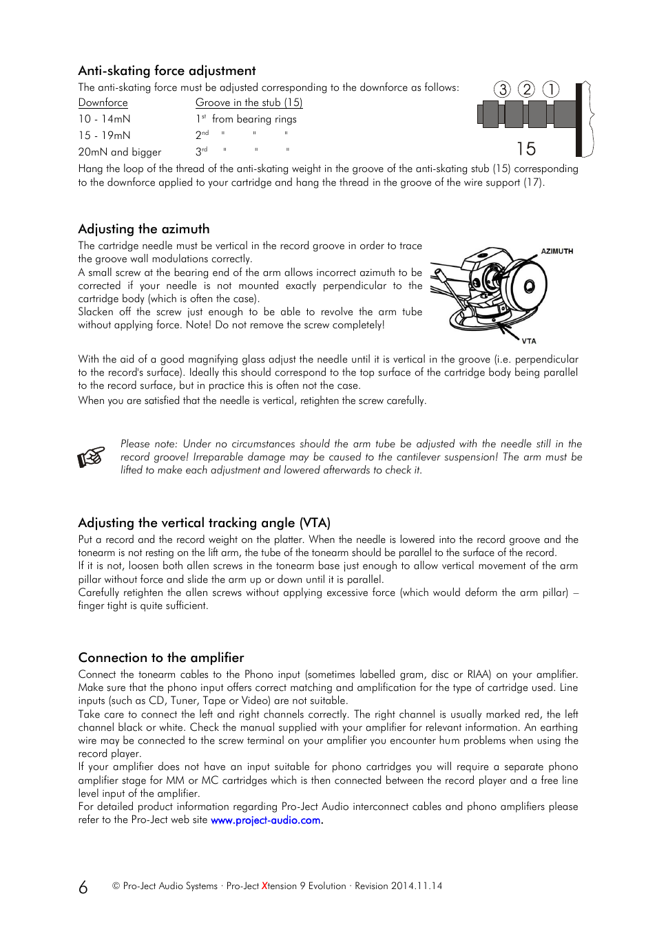 Pro-Ject Audio Systems Pro-Ject Xtension 9 Evolution User Manual | Page 6 / 9