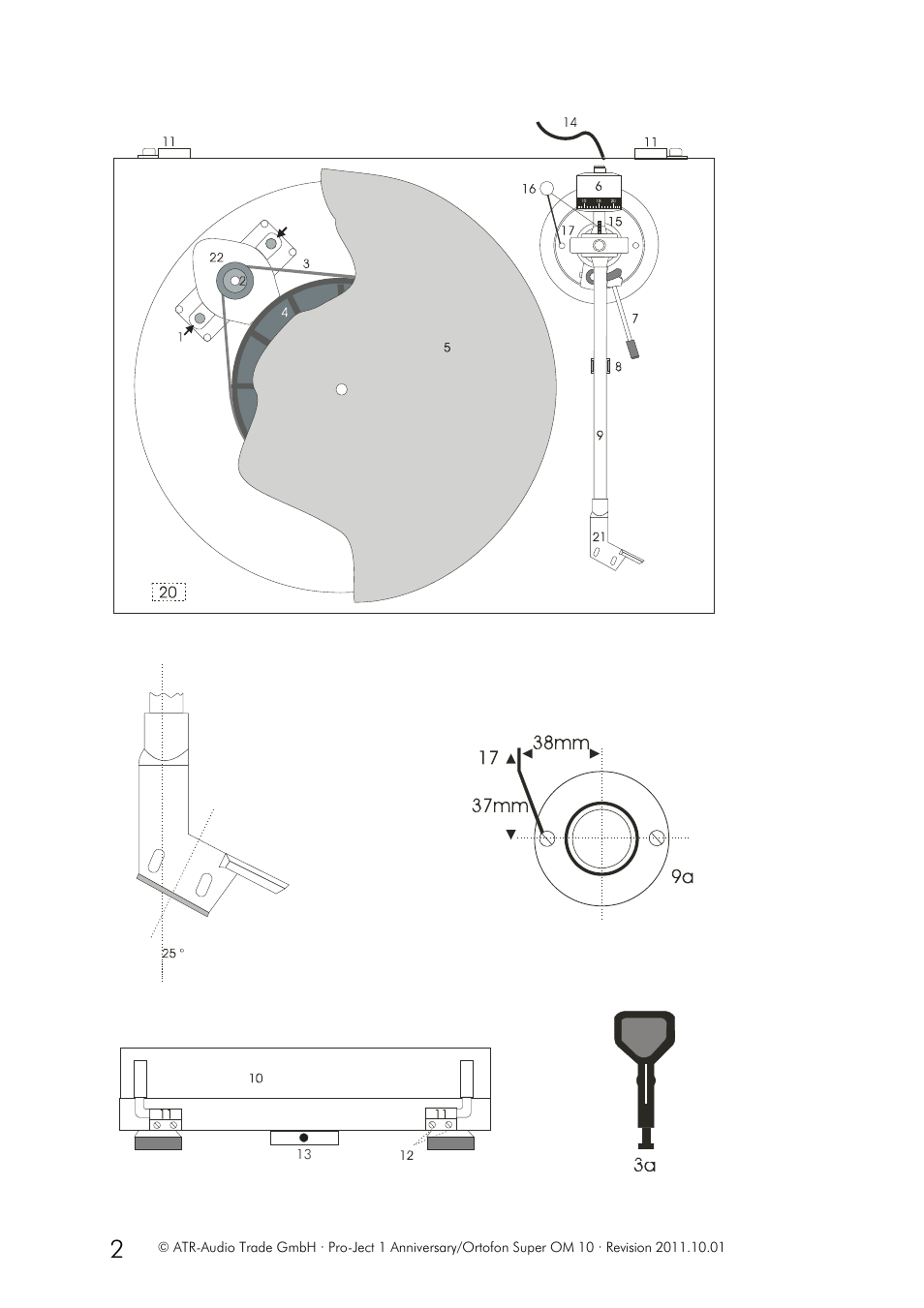 Pro-Ject Audio Systems Pro-Ject 1Anniversary User Manual | Page 2 / 8