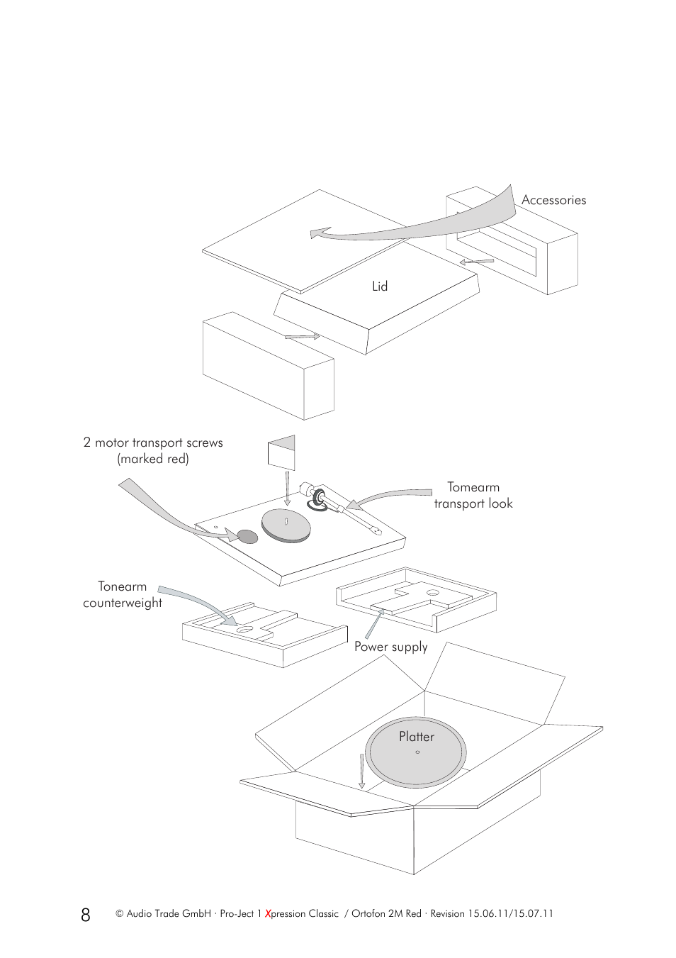 Pro-Ject Audio Systems Pro-Ject 1Xpression III Classic User Manual | Page 8 / 8