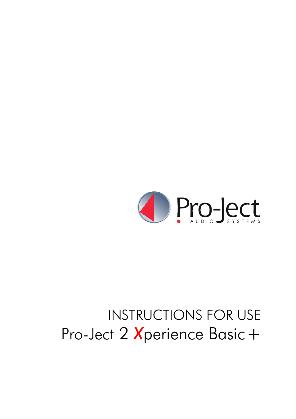 Pro-Ject Audio Systems Pro-Ject 2Xperience Basic+ ACRYL User Manual | 7 pages
