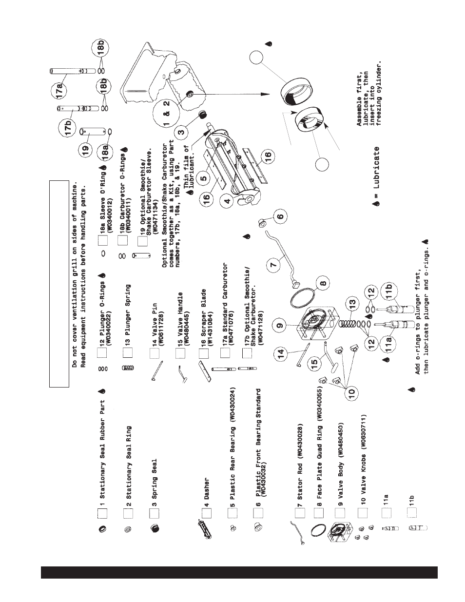 Check list, Parts identifica tion | Beverage-Air GRINDMASTER 3311 User Manual | Page 17 / 40