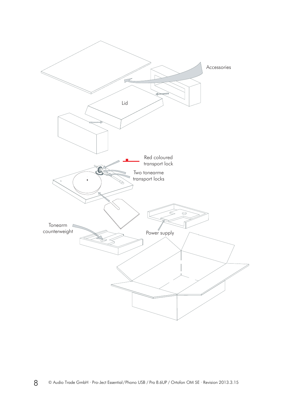 Pro-Ject Audio Systems Pro-Ject Essential Phono USB User Manual | Page 8 / 8