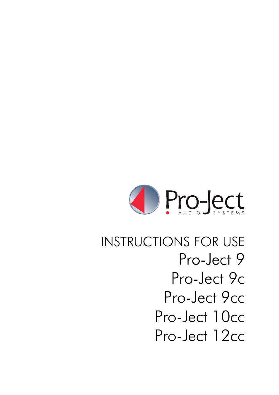 Pro-Ject Audio Systems Pro-Ject 9cc User Manual | 5 pages