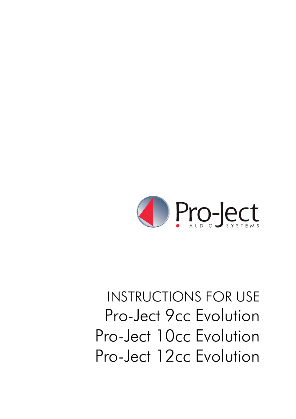 Pro-Ject Audio Systems Pro-Ject 9cc Evolution User Manual | 5 pages