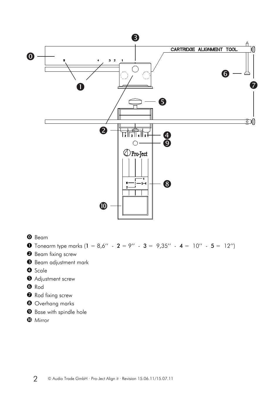 Pro-Ject Audio Systems Pro-Ject Align it User Manual | Page 2 / 3