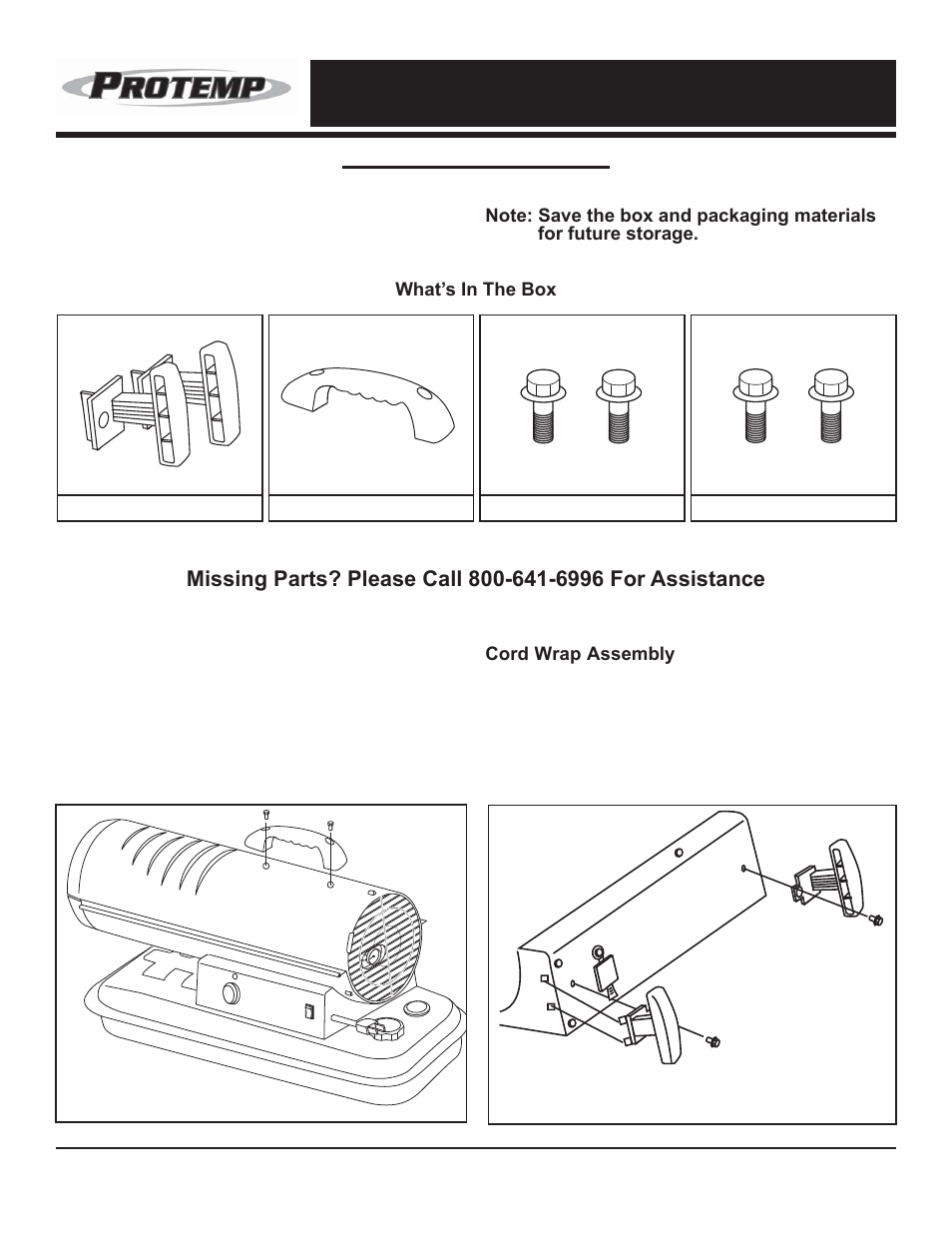 Assembly instructions | ProTemp PT-215T-KFA User Manual | Page 5 / 16