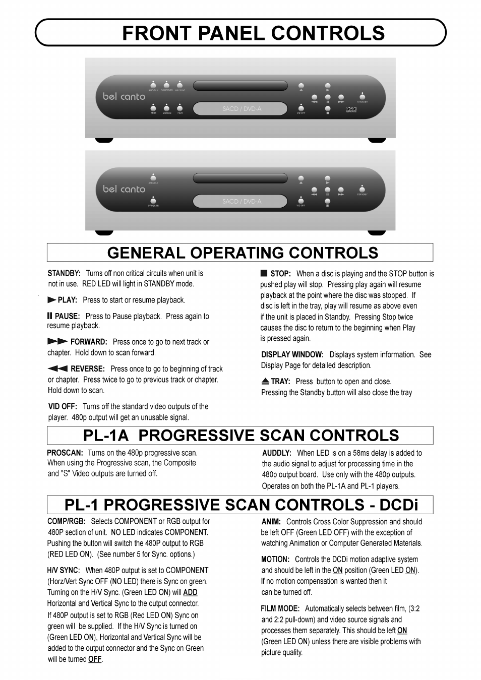 Bel Canto Design PL-1 User Manual | Page 10 / 73