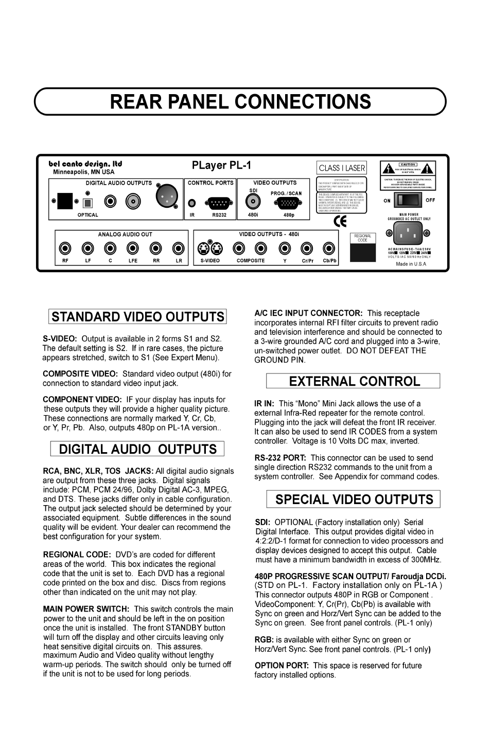 Bel Canto Design PL-1 User Manual | Page 11 / 73