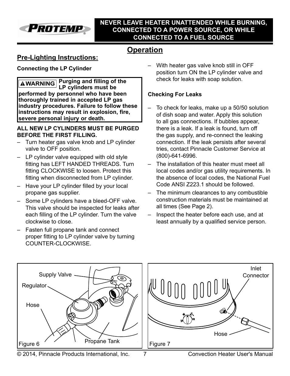 Operation | ProTemp PT-200V-LPC-A User Manual | Page 8 / 16