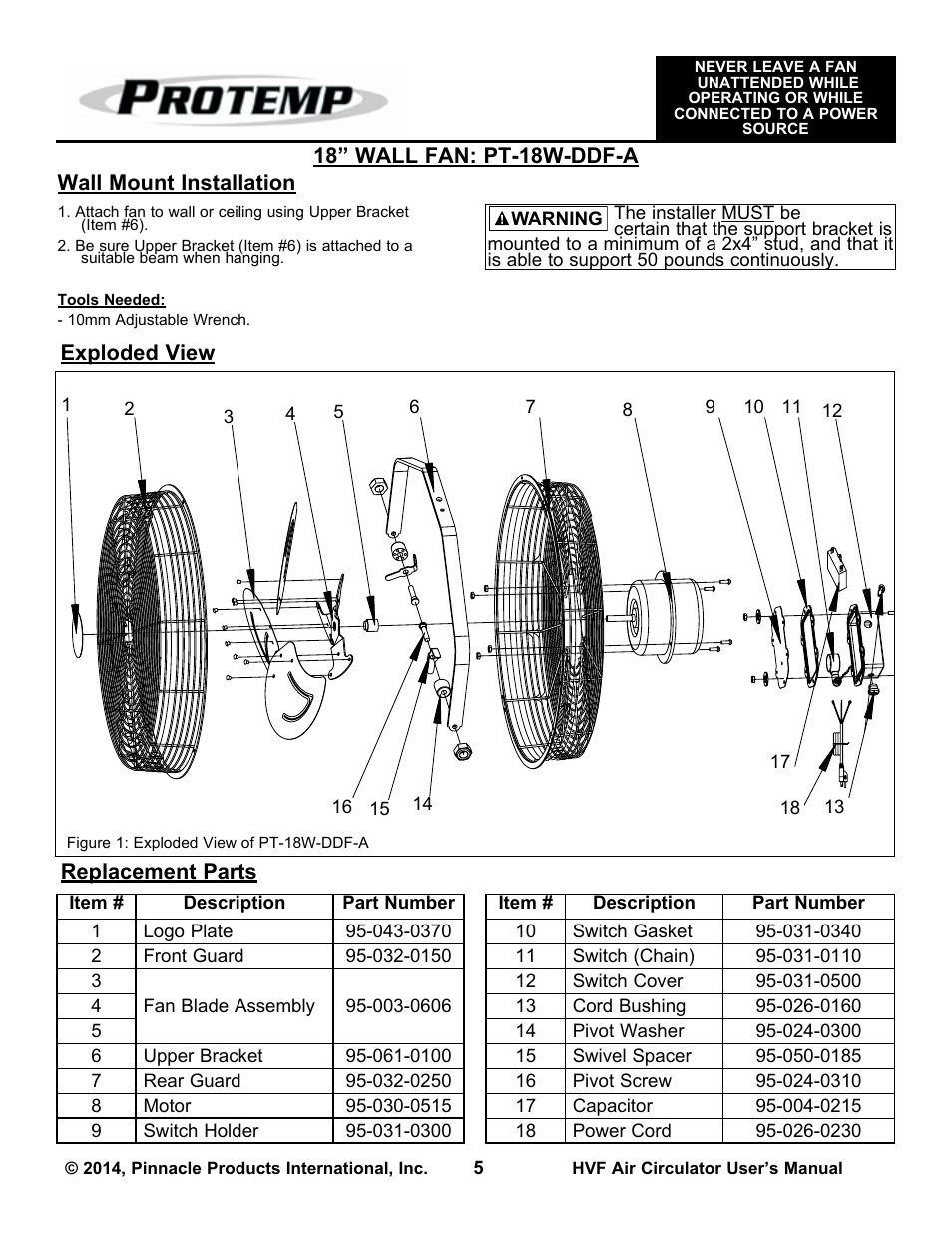 ProTemp PT-30P-DDF-A User Manual | Page 5 / 20