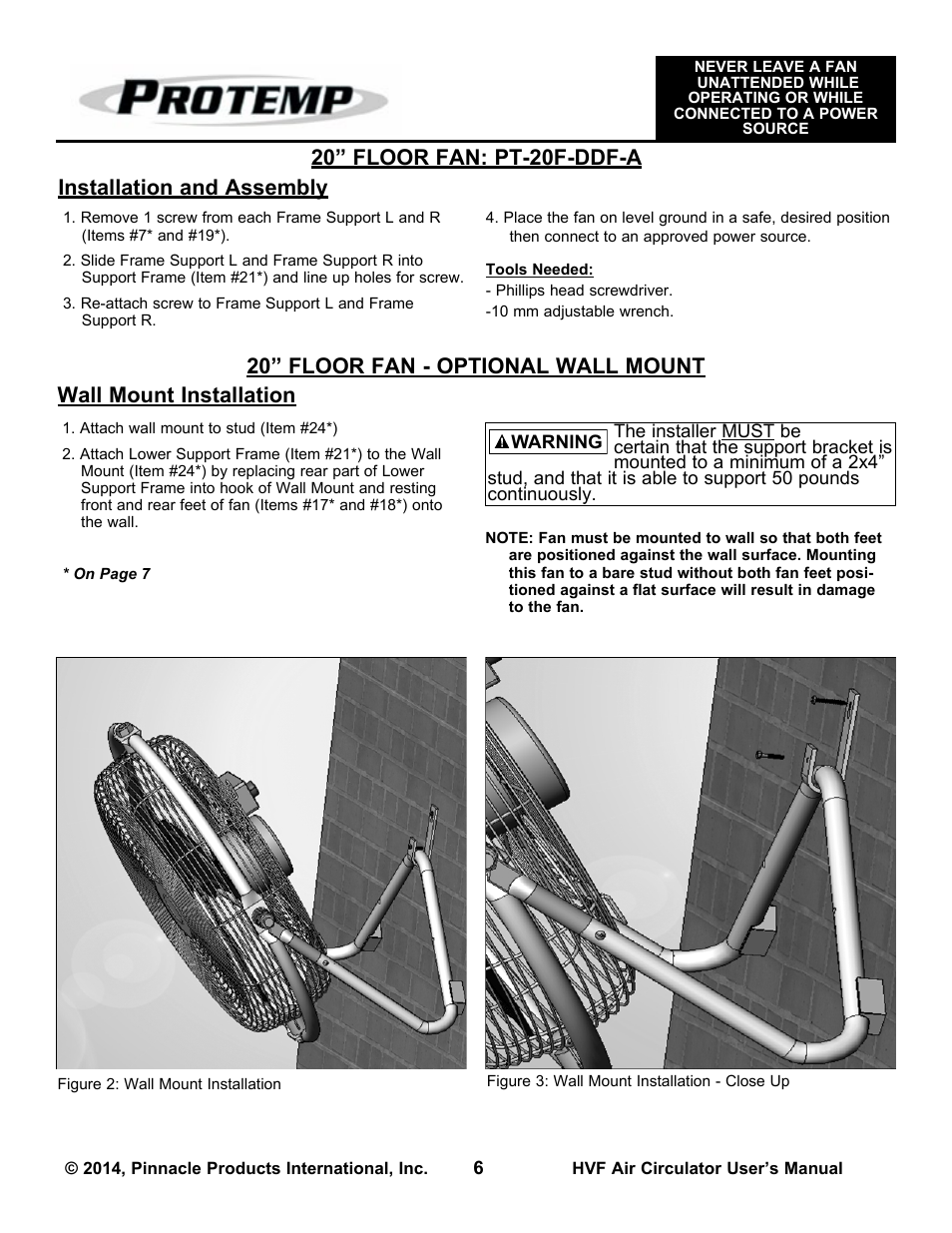 ProTemp PT-30P-DDF-A User Manual | Page 6 / 20