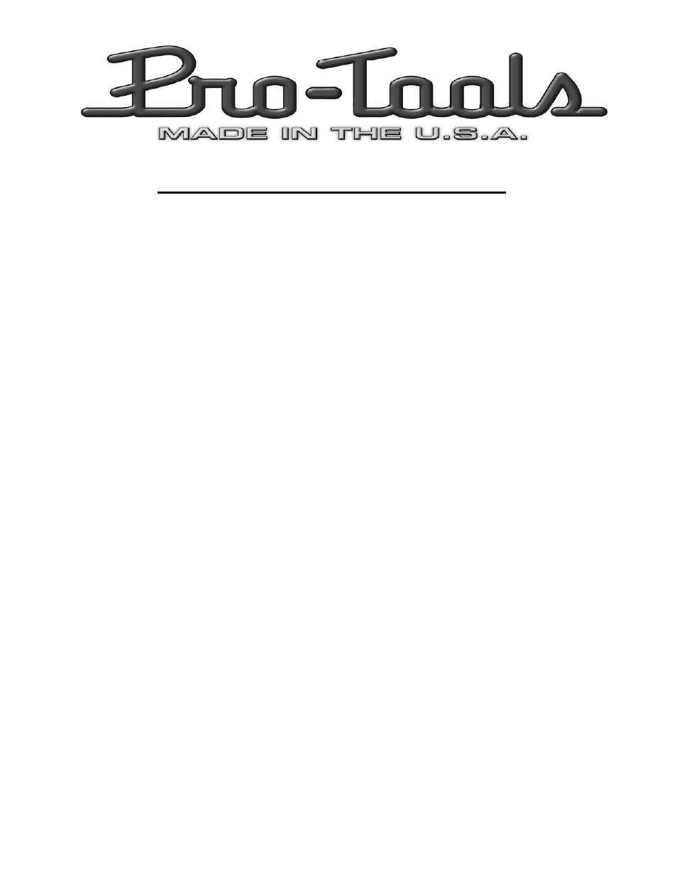 End mill notcher faq’s, Page 11 | Pro-Tools EMN-510 User Manual | Page 11 / 11