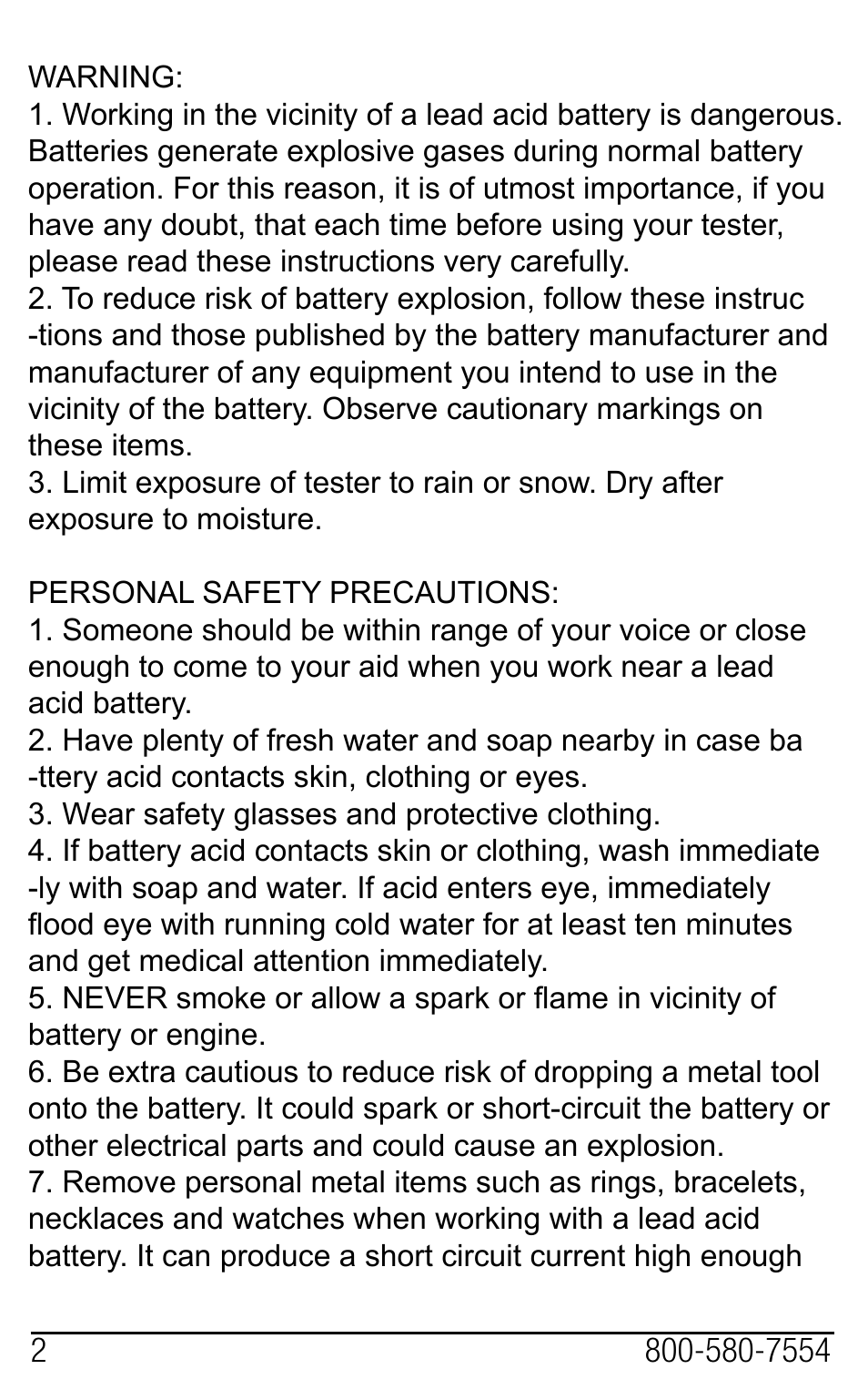 PulseTech 490PT+ 12V Digital Battery Analyzer Tester & Printer (741X491) User Manual | Page 3 / 9