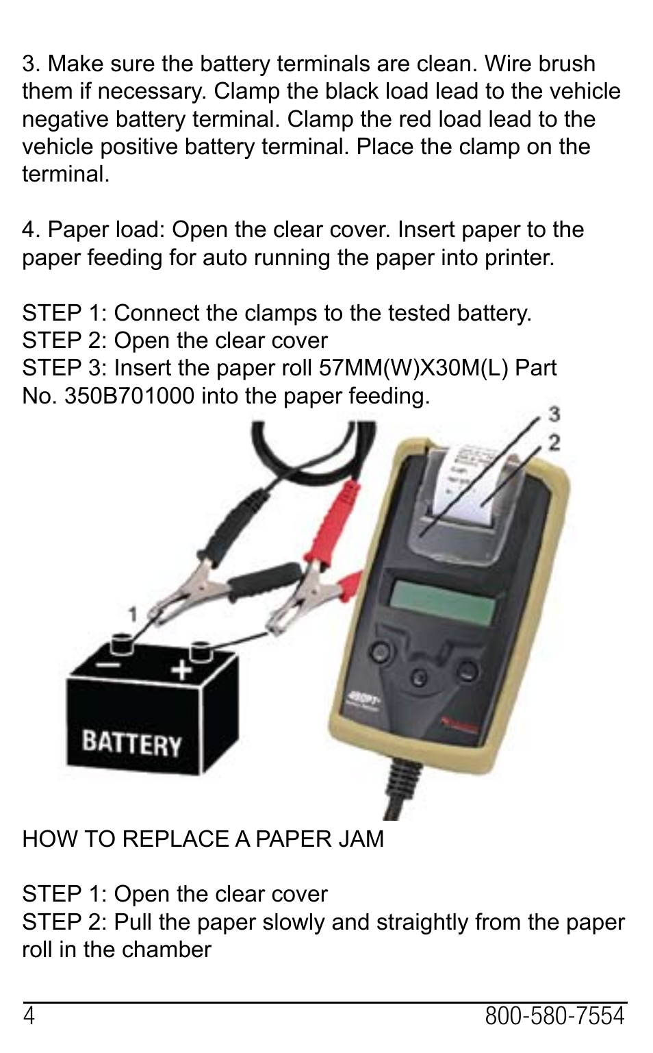 PulseTech 490PT+ 12V Digital Battery Analyzer Tester & Printer (741X491) User Manual | Page 5 / 9