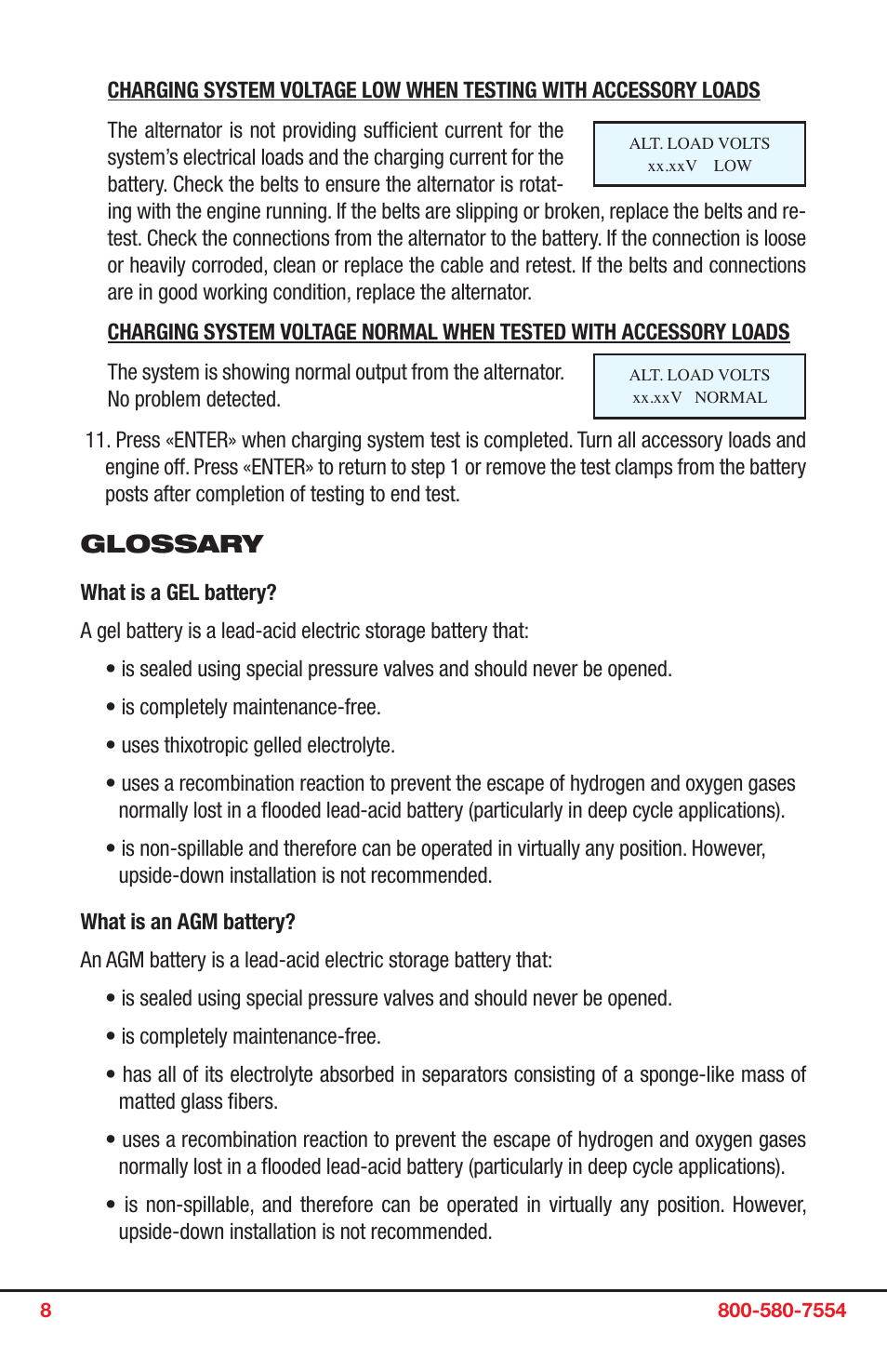 PulseTech 390PT 6V and 12V Battery Tester (741X390) User Manual | Page 8 / 9