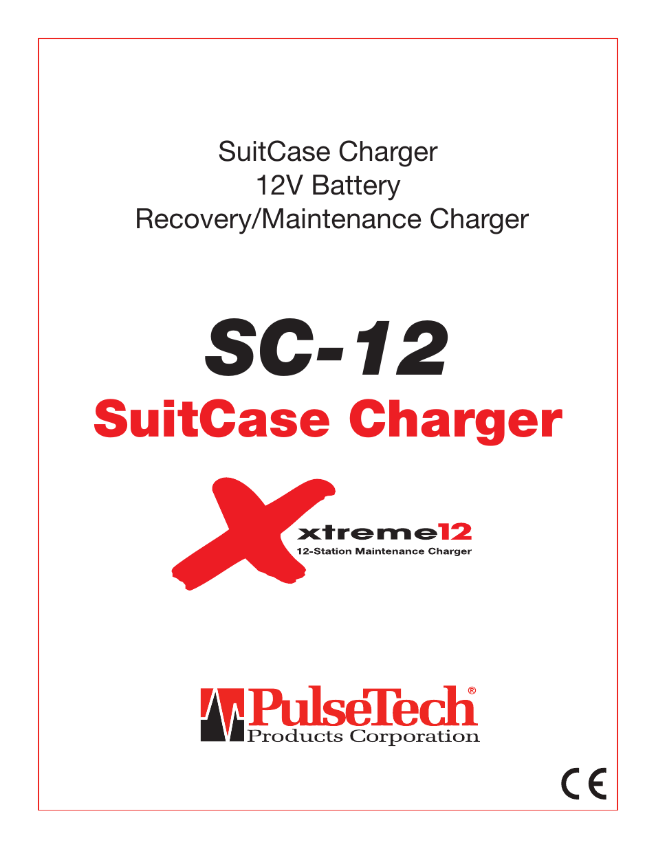 PulseTech SC-12 SuitCase Charger (746X810) User Manual | 12 pages