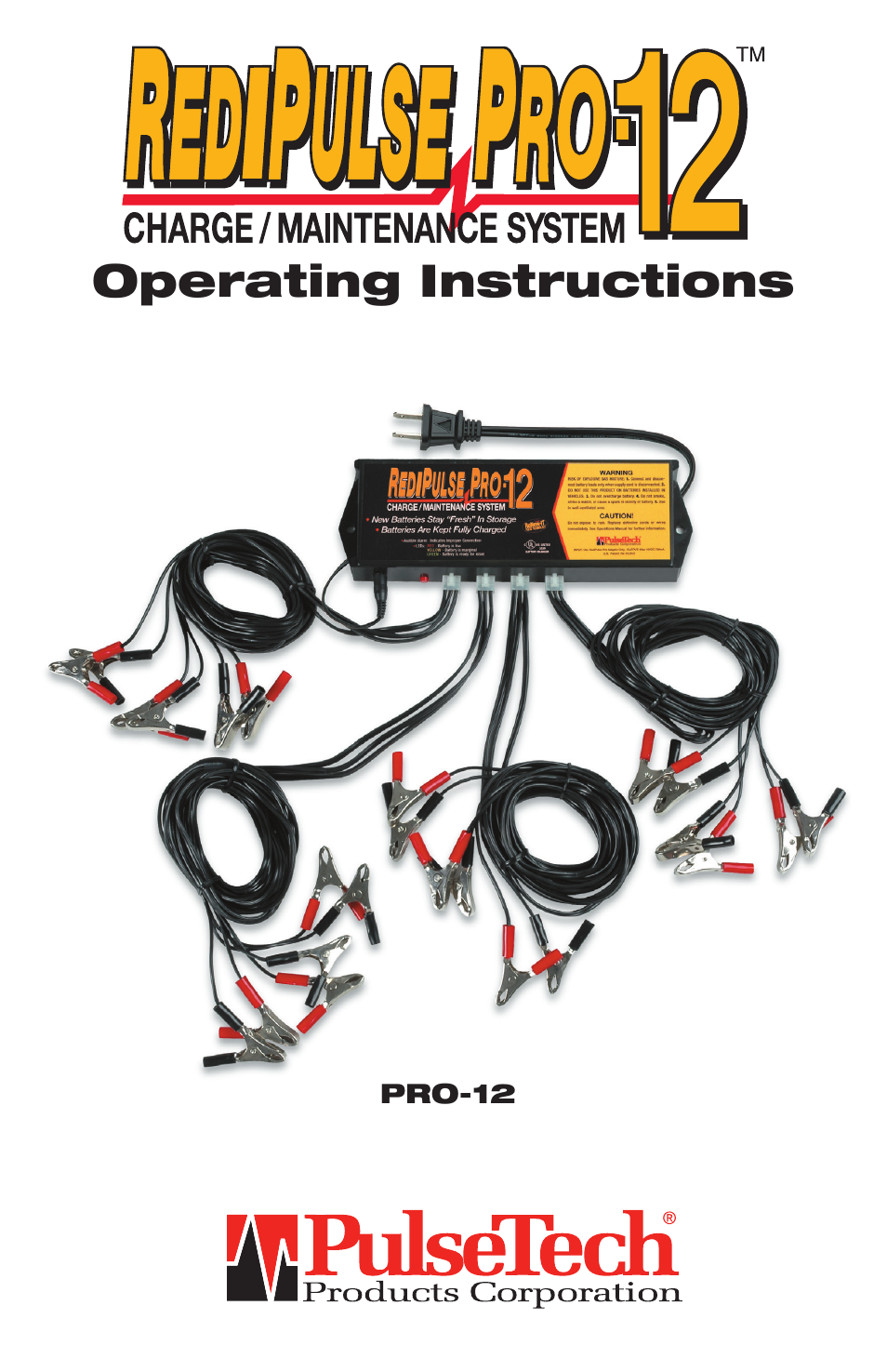 PulseTech PRO12 12-Station Battery Maintainer (746X912) User Manual | 6 pages