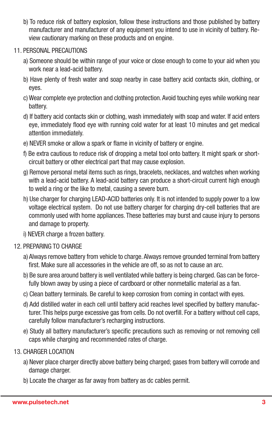 PulseTech PRO-12-RP 12-Station Battery Maintenance System (746X915) User Manual | Page 3 / 6