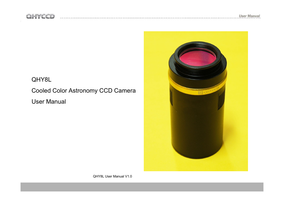 QHYCCD QHY8L User Manual | 22 pages