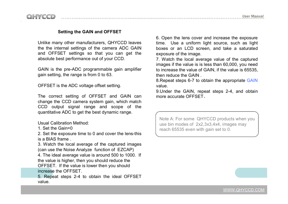 QHYCCD QHY12 User Manual | Page 12 / 21