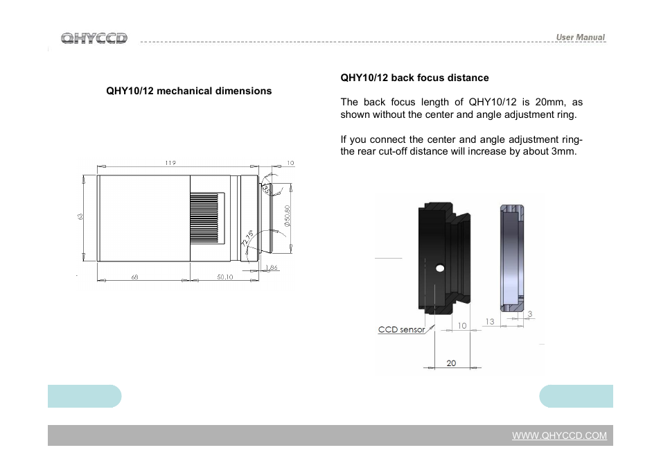 QHYCCD QHY12 User Manual | Page 13 / 21
