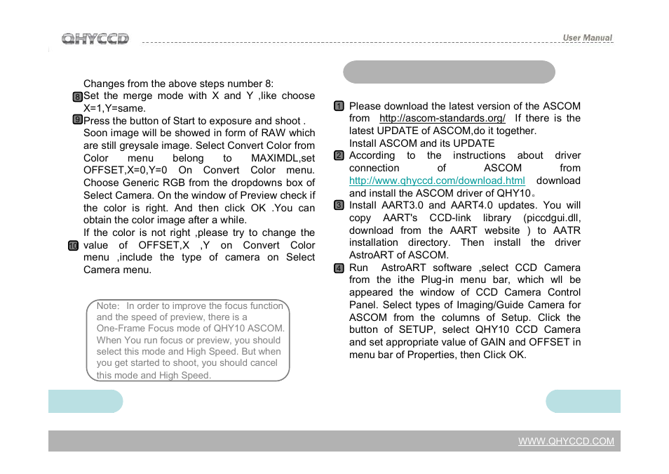 QHYCCD QHY12 User Manual | Page 18 / 21