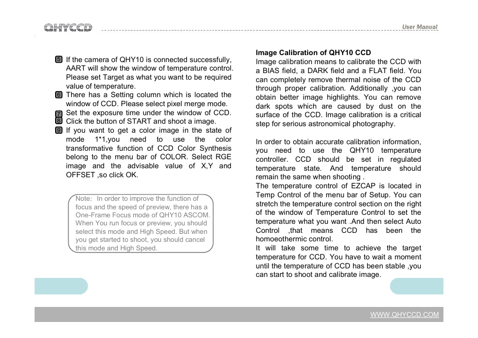 QHYCCD QHY12 User Manual | Page 19 / 21