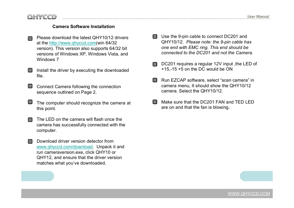 QHYCCD QHY12 User Manual | Page 5 / 21