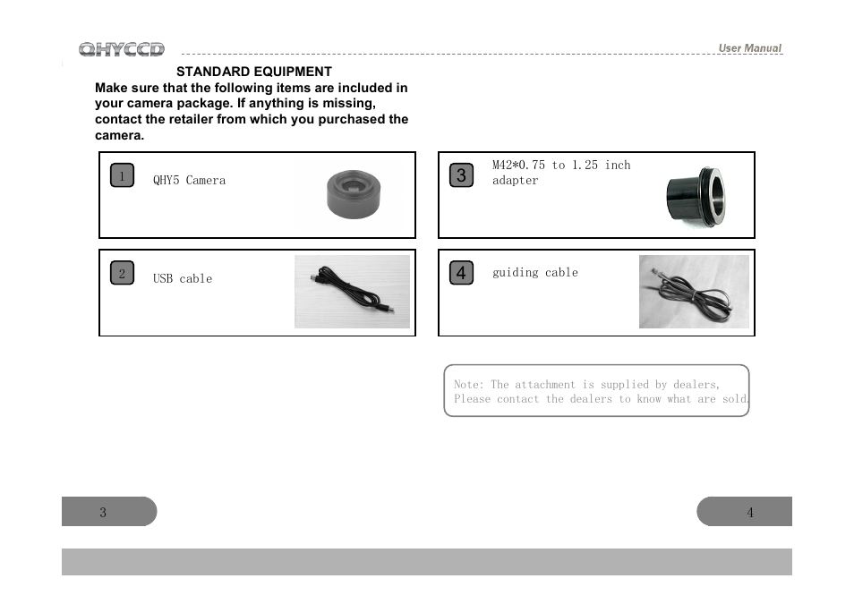 QHYCCD QHY5 User Manual | Page 3 / 9
