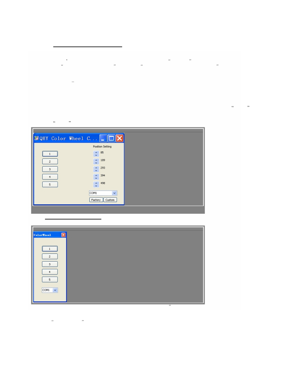 QHYCCD QHY CFW1 User Manual | Page 6 / 7