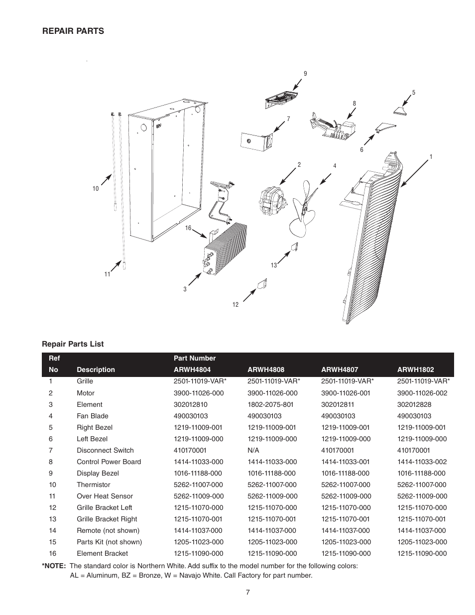 Qmark Artisan SmartSeries®- Architectural Digital Wall Heater User Manual | Page 7 / 8