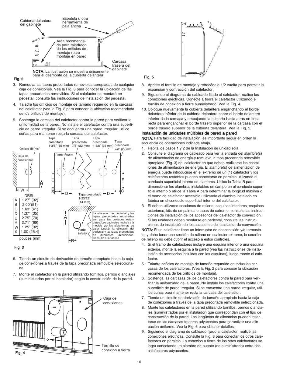 Qmark DBSL Series - Aluminum Convection Heaters User Manual | Page 10 / 18