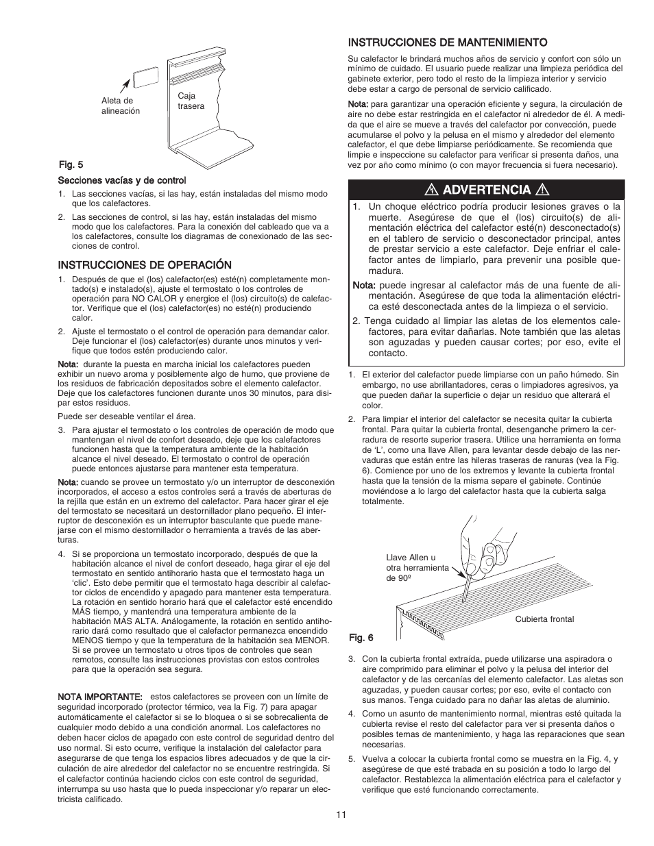 Qmark DBA - Architectural Sill-Height Convection Heaters User Manual | Page 11 / 18