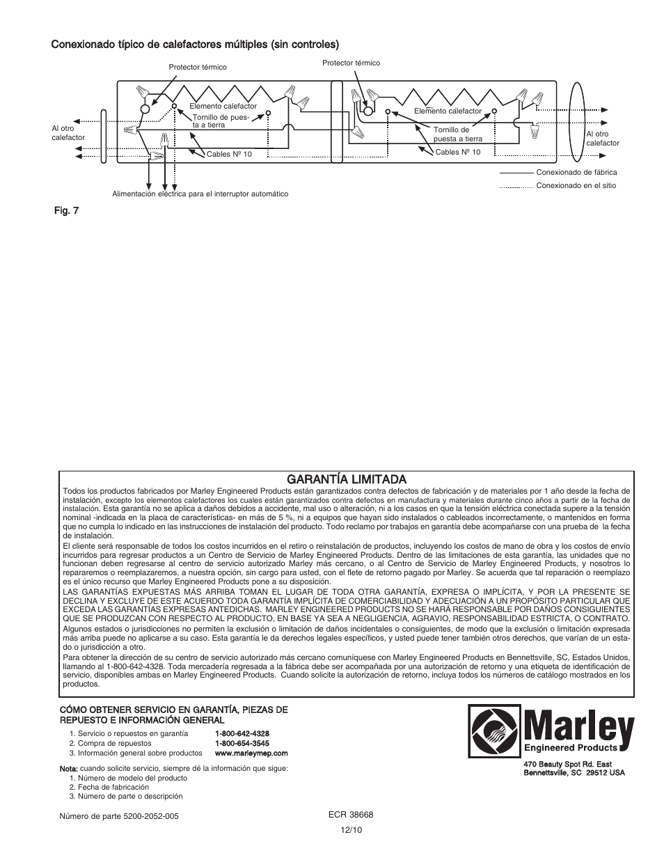 Garantía limitada | Qmark DBA - Architectural Sill-Height Convection Heaters User Manual | Page 12 / 18