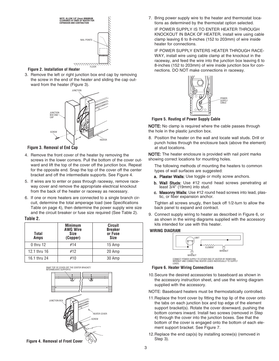Qmark CBD Series - Heavy-Duty Commercial Baseboard Heaters User Manual | Page 3 / 18