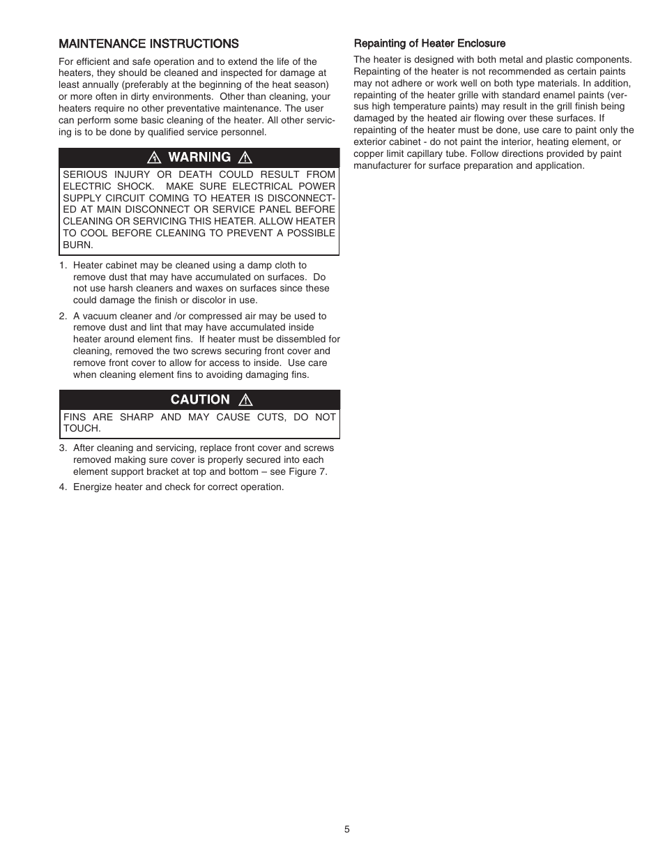 Qmark CBD Series - Heavy-Duty Commercial Baseboard Heaters User Manual | Page 5 / 18