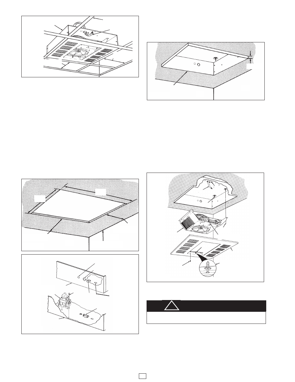 Warning | Qmark CDF - Commercial Downflow Ceiling Mounted Heaters User Manual | Page 4 / 6