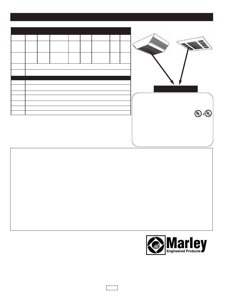 Important information, Limited warranty, Nameplate | 1195 ceiling heater fan deck, Specifications | Qmark CDF - Commercial Downflow Ceiling Mounted Heaters User Manual | Page 6 / 6